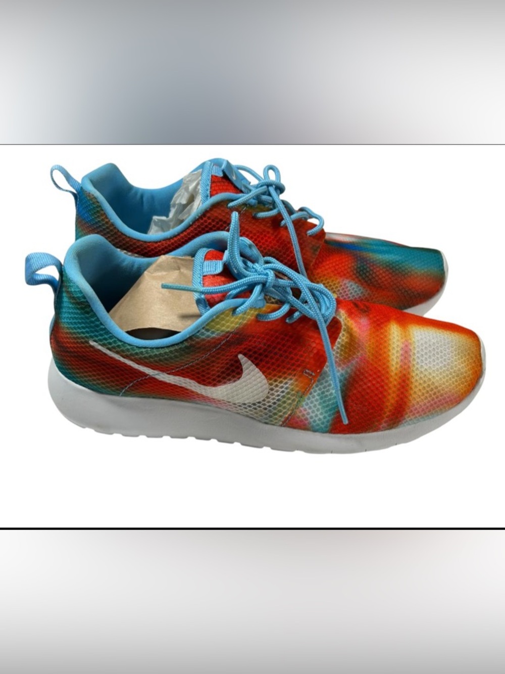 Nike Roshe One Print Tie Dye‎ Sunset Multi-Color Sneakers 6.5Y / Women’s 8